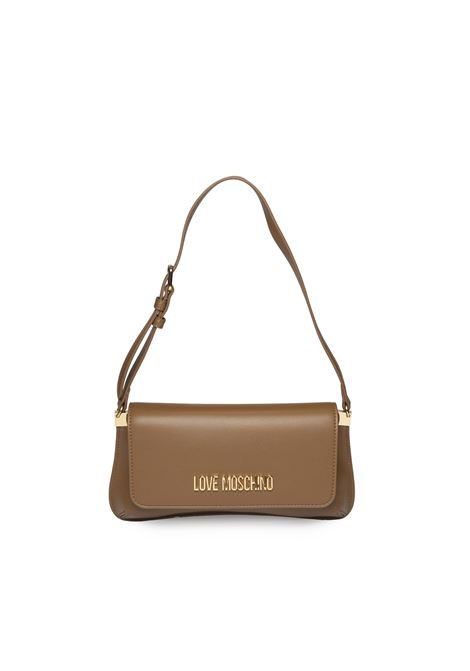 borsa piatta a spalla cammello LOVE MOSCHINO | JC4058PP1MLO0-201